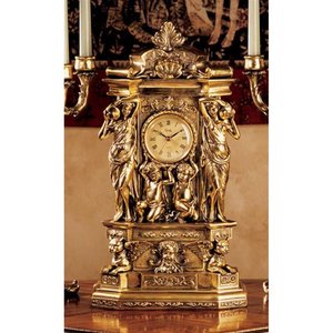 lot 268 image: Design Toscano Chateau Chambord Clock- Retail $139.99