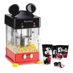 lot 298 image: Disney Classic Mickey Kettle Style Popcorn Popper in RedBlack