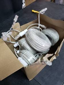 lot 735 image: 6 Rolls of Electrical Wire with Connectors