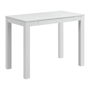lot 736 image: Ameriwood Parsons Desk with Drawer, White Finish