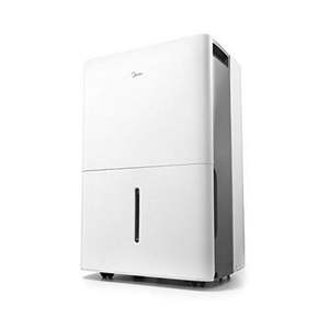 lot 3014 image: MIDEA MAD35C1ZWS Dehumidifier for up to 3000 Sq Ft with Reusable Air Filter, Ideal for Basement, Bedroom, Bathroom, 35 Pint-2019 DOE (Previous 50 Pint), White