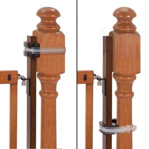 lot 5113 image: Summer Banister to Banister Universal Baby Gate Mounting Kit (Kit Only) in Brown