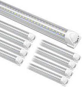 lot 239 image: Kihung T8 8 Foot LED Tube Lights, 8 Pack