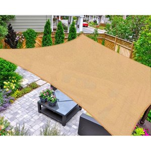 lot 266 image: AsterOutdoor Sun Shade Sail Rectangle 16 x 20 UV Block Canopy for Patio&nbsp