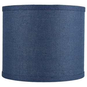 lot 282 image: 12 Inch Linen Blue Lamp Shade