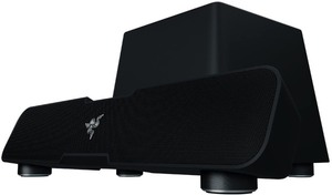 lot 828 image: Razer Sound Bar and Subwoofer