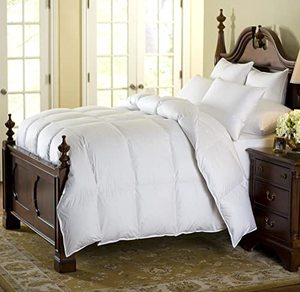 lot 2191 image: Downright SIERRA Luxury Down Alternative Fiber Comforter Comforel Fiber 100% Cotton Cambric 330 Thread Count 100% Hypoallergenic, OS Queen 90 x 94