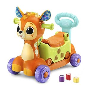 lot 2194 image: VTech 4-in-1 Grow-with-Me Fawn Scooter (Frustration Free Packaging)