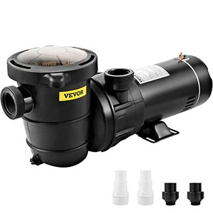 lot 2202 image: VEVOR Swimming Pool Pump, 1.5 HP 115 V, 1100 W Single Speed Pumps for Above Ground Pool w Strainer Basket, 5280 GPH Max. Flow, Certification of ETL for Security