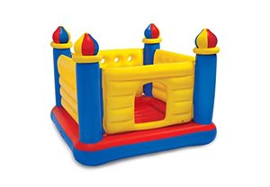 lot 2203 image: Intex Jump O Lene Castle Inflatable Bouncer, for Ages 3-6