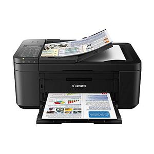 lot 2206 image: Canon PIXMA TR4520 Wireless All in One Photo Printer with Mobile Printing, Black, Works with Alexa