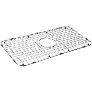 lot 2233 image: Serene Valley Sink Bottom Grid 25-18 x 12-78, Centered Drain with Corner Radius 1-12, Sink Grid Stainless Steel NDG2513C