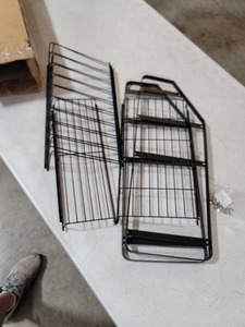 lot 2235 image: Black Metal Shelf