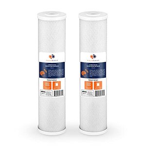 lot 2246 image: Aquaboon Coconut Shell Water Filter Cartridge  Activated Carbon Block CTO  Universal Whole House 5 Micron 20 inch Cartridge  Compatible with EPM-20, CB-20, 155783-43, FC25B 2-PACK