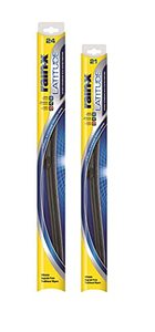lot 2247 image: Rain-X 810198 Latitude 2-IN-1 Water Repellency Windshield Wiper Blade - 24 and 21 (Combo Pack)