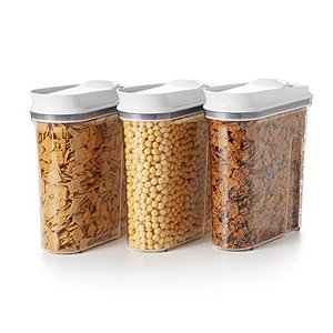lot 2257 image: OXO Good Grips 3-Piece POP Cereal Dispenser Set
