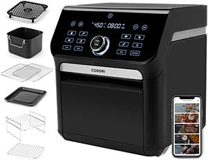lot 2269 image: COSORI Air Fryer Oven Combo 7 Qt, Countertop Convection (100 to 450) with Roast, Toast, Bake, Dehydrate, Warm, 7 Accessories and 100 Recipes, Max XL Large for Family Size, Stainless Steel, 1800W