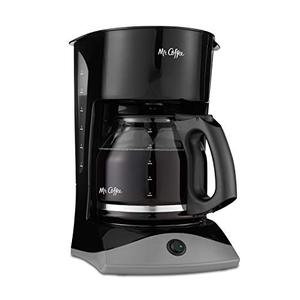 lot 2290 image: Mr. Coffee Coffee Maker with Auto Pause and Glass Carafe, 12 Cups, Black