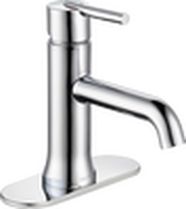 lot 2170 image: Delta Trinsic Single Handle Bathroom Faucet in Chrome 559LF-LPU