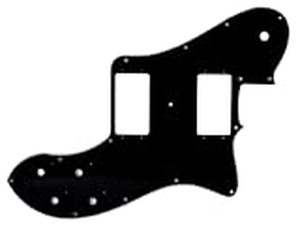 lot 2316 image: Fender 006-4310-002 3-Ply Black 14-Hole Mount 72 Tele Deluxe Pickguard