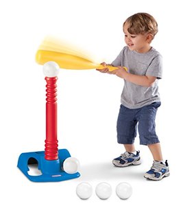 lot 2332 image: Little Tikes T-Ball Set (Red) with Balls