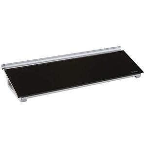 lot 2338 image: Quartet Glass Desktop Computer Pad, 18 x 6, Whiteboard, Dry Erase Surface, Black Surface (GDP186B)