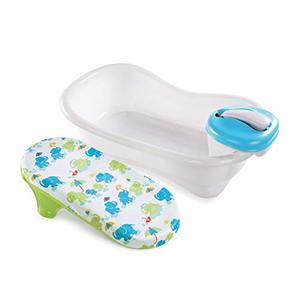lot 2349 image: Summer Newborn to Toddler Bath Center and Shower (Neutral) - Bathtub Includes Four Stages that Grow with Your Child