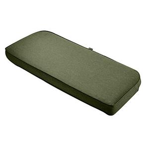 lot 2367 image: Classic Accessories Montlake Water-Resistant 41 x 18 x 3 Inch Outdoor BenchSettee Contoured Back Cushion, Patio Furniture Swing Cushion, Heather Fern Green, Patio Loveseat Cushion
