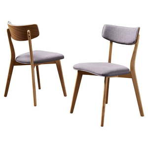 lot 2370 image: Chazz Mid-century Fabric Dining Chair by Christopher Knight Home (Set of 2) - Retail$183.99