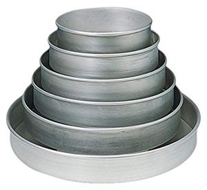 lot 2388 image: American Metalcraft HA80162 Straight Sided Pan, 14 Gauge Thickness, 16 Dia., 2 H, Aluminum