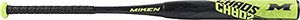 lot 2411 image: Miken Exclusive 2021 Chaos All Association Slowpitch Softball Bat, 14 inch barrel length, 34 inch, 28 oz, Black Optic Yellow