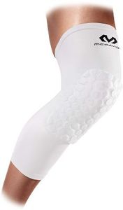 lot 2430 image: McDavid Hex Knee Pads Compression Leg Sleeve for Basketball, Volleyball, Weightlifting, and More - Pair of Sleeves Small