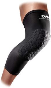 lot 2432 image: McDavid Hex Knee Pads Compression Leg Sleeve for Basketball, Volleyball, Weightlifting, and More - Pair of Sleeves
