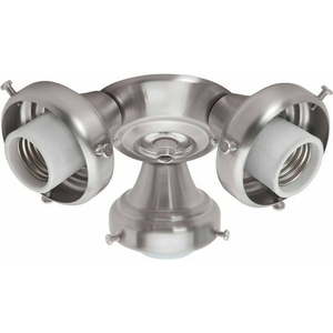 lot 2438 image: Hunter Fan Company 99136 3 Light Fitter Brushed Nickel