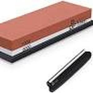 lot 2443 image: DDF iohEF Sharpening Stone, Whetstone grit 10006000, Professional 2-in-1 Double-Sided Knife Sharpener with Non-Slip Silicone Base and Angle Guide