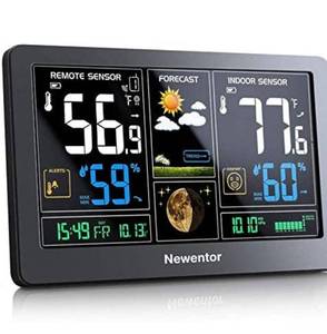 lot 75352 image: Newentor Wireless Weather Station Model  Q3-US Black