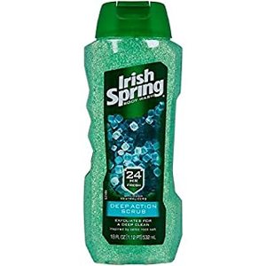lot 75372 image: Irish Spring Deep Action Scrub Men s Face & Body Wash Exfoliating Body Wash - 18 fl oz.