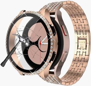 lot 75376 image: Beuxece Bling Band For Samsung Watch 40mm Rose Gold