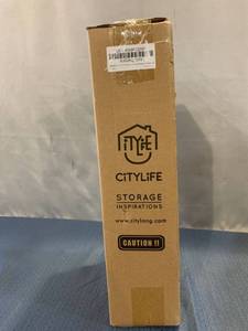 lot 75383 image: City Life 2 PCS 2.5 Lb Cat Food Dispenser With Lid Model  H-4068-Gray