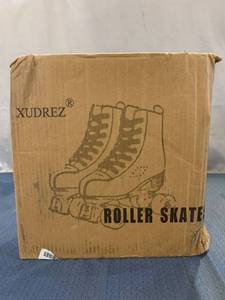 lot 75390 image: XUDREZ Comeon Roller Skates Top Leather For Beginners , Black Crystal Flash Wheel Model  YID549914
