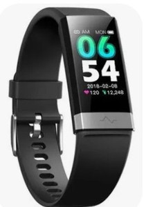 lot 75616 image: V19 ECG Bluetooth-compatible Heart Rate Blood Pressure Sleep Monitoring Smart Bracelet