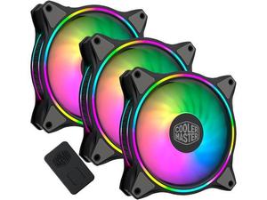 lot 75641 image: MasterFan MF120 Halo 3-in-1 120mm Chassis Fan Kit