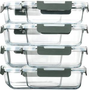 lot 75404 image: MCIRCO Glass Meal Prep Containers 30oz Set Of 8
