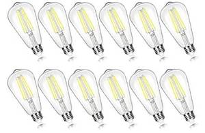 lot 75409 image: Vintage LED Edison Bulb 5000K 12-Pack