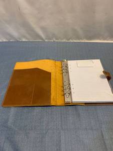 lot 75410 image: Handmade Leather Back Mini Spiral Notebook