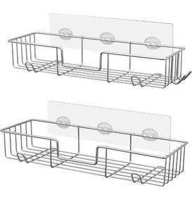 lot 75412 image: AmazerBath Adhesive Bathroom Shower Self 2 Pack