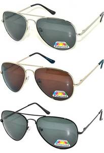 lot 75449 image: Polarized Aviator Sunglasses Set Of 3