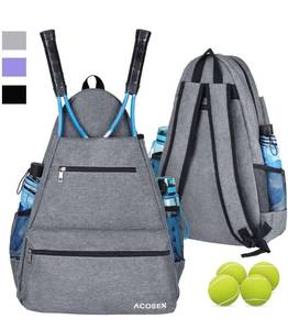 lot 75453 image: ACOSEN Tennis Bag Tennis Backpack - Large Tennis Bags for Women and Men to Hold Tennis Racket,Pickleball Paddles, Badminton Racquet, Squash Racquet,Balls and Other Accessories