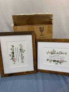 lot 75456 image: Set Of 6 Picture Frames, Wood, 5x7 or 8x10