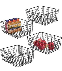 lot 75476 image: GSM Brands 4 Piece Wire Storage Baskets